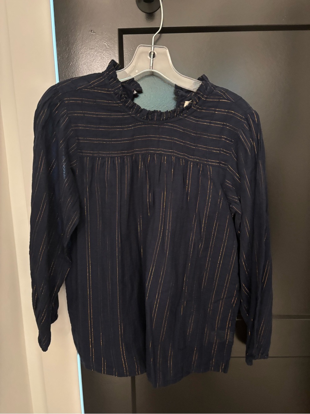 Anthropologie Maeve Top XS Navy